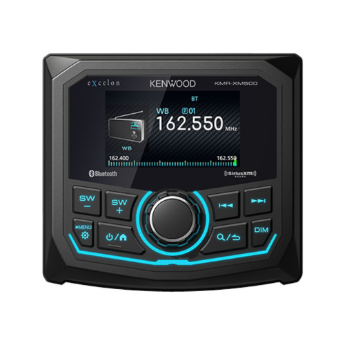 Kenwood eXcelon KMR-XM500 Digital Receiver with 2-Pack 2-Way Coaxial Speakers