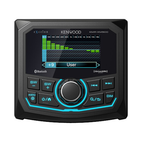 Kenwood eXcelon KMR-XM500 Media Receiver w/ 2-Pack XM65BL 2-Way Coaxial Speakers