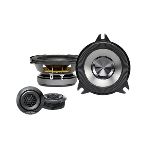 Alpine BRV-S40C 4" BassRev Component Speaker Set with 40W RMS and 120W Peak