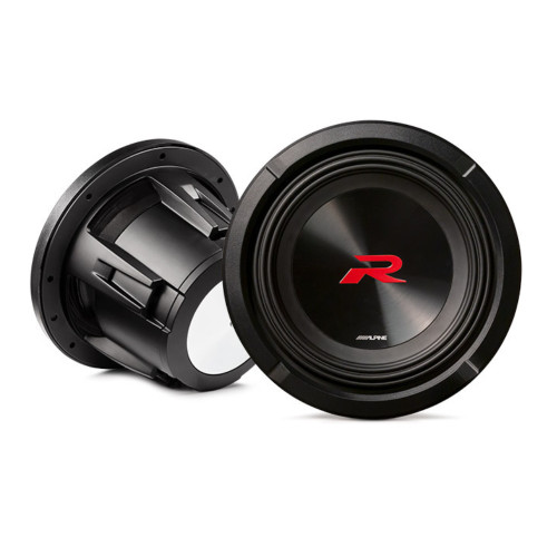 New, Open Box Alpine R-Series R2-W8D4 8 Inch Dual 4-Ohm Voice Coils Subwoofer with 350W RMS