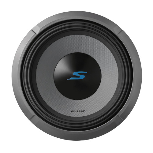 New, Open Box Alpine S-Series S2-W12D4 12" Subwoofer with 4-Ohm Voice Coils & 1800W Peak Power