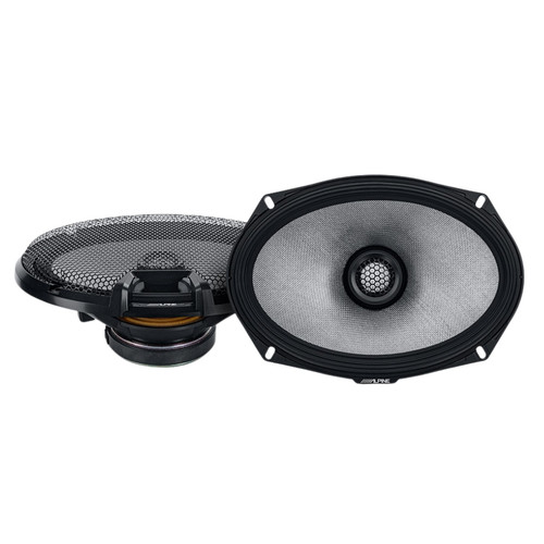 New, Open Box Alpine R-Series R2-S69 6×9" 2-Way Coaxial Speakers with 300 Watt Peak Power