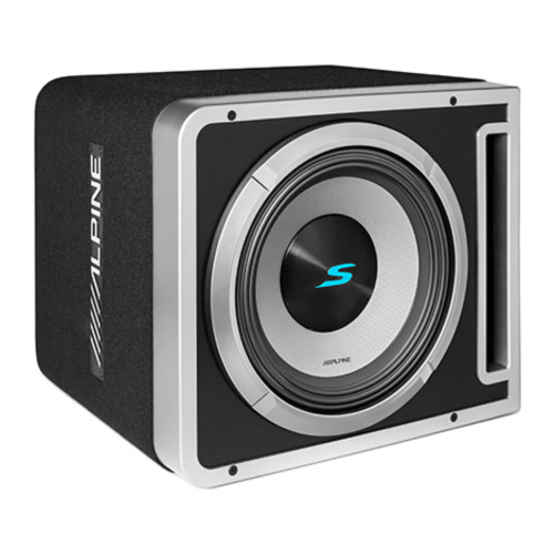 New, Open Box Alpine Halo S-Series S2-SB12V 12" Linkable Ported Subwoofer Enclosure & 600W RMS