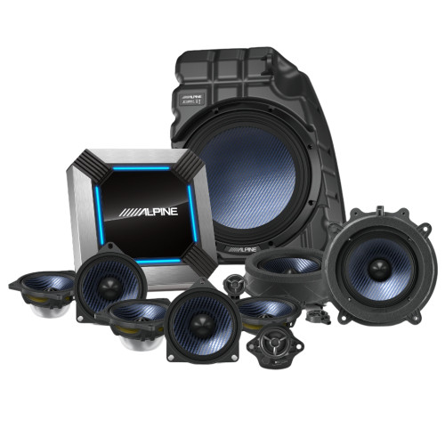 New, Open Box Alpine PSS-TSLA-223 11-Speaker Sound System Upgrade for 2022-Up Tesla Model 3