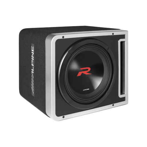 New, Open Box Alpine S-Series R2-SB12V Pre-Loaded 12" Ported Subwoofer Enclosure w/ 750W RMS