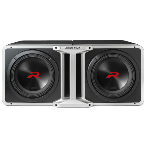 New, Open Box Alpine S-Series R2-SB12V Pre-Loaded 12" Ported Subwoofer Enclosure w/ 750W RMS