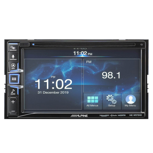 New, Open Box Alpine INE-W970HD 6.5" Navigation with built-in GPS navigation