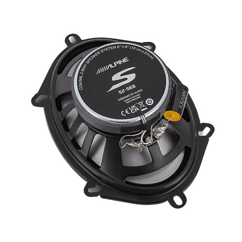 New, Open Box Alpine S2-S68 S-Series 6"x8" 2-way Coaxial Speakers