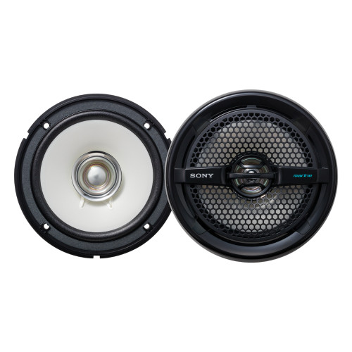Used Sony XSMP1611B 6.5" 65 Watt RMS Salt Water Resistant Dual-Cone Marine Speakers