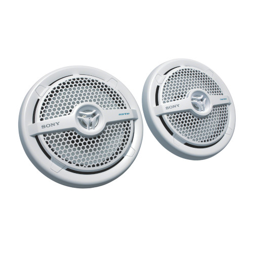Used Sony XSMP1621 6.5" Water-Resistant 70 Watts RMS 2-Way Marine Speakers (White)