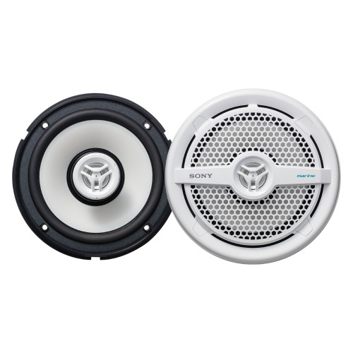 Used Sony XSMP1621 6.5" Water-Resistant 70 Watts RMS 2-Way Marine Speakers (White)