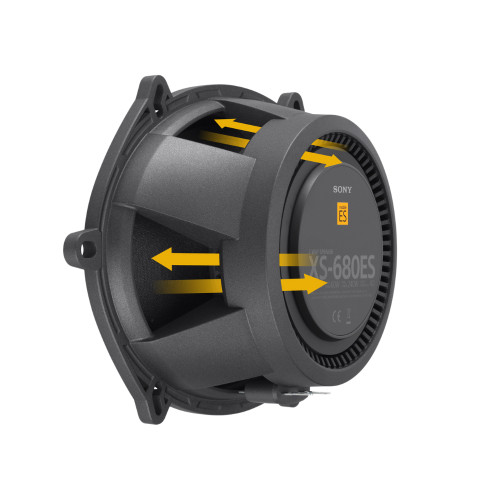 New, Open Box Sony XS680ES Mobile ES Series 6"x8" 75 Watts RMS 4 Ohms 2-Way Coaxial Speakers