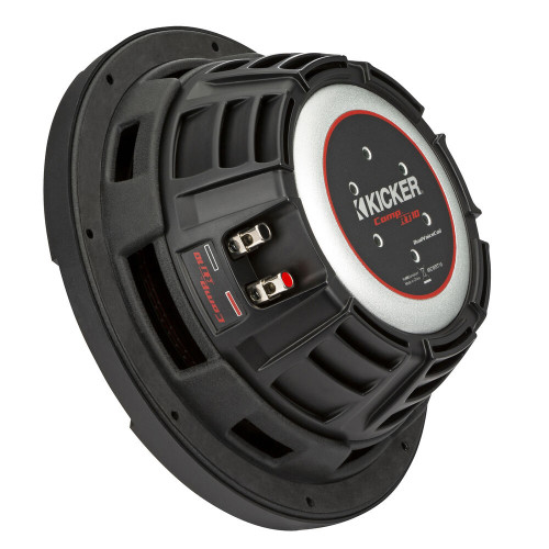 Used Kicker 48CWRT104 800W Peak 10 Inch Comp RT Series Shallow-Mount Subwoofer
