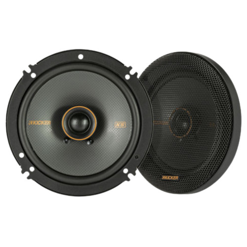 Used Kicker KS-Series 51KSC6504 6.5" 2-Way Coaxial Speakers w High Power Handling