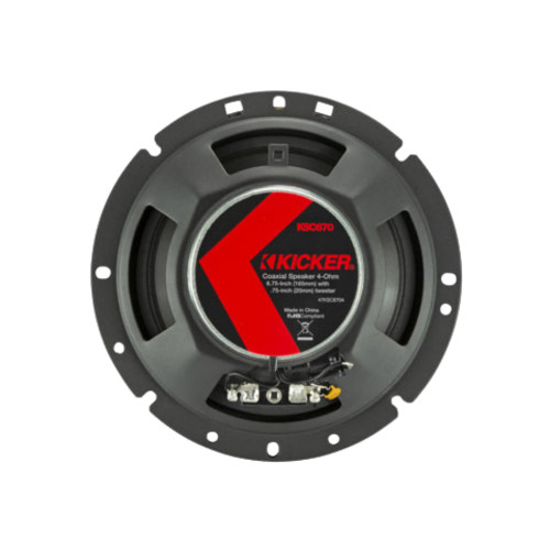Used Kicker KS-Series 51KSC6704 6.75" 2-Way Coaxial Speakers with High Power Handling