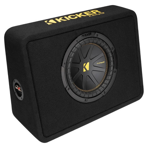 Used Kicker 50TCWC102 50 Series CompC 10" Subwoofer Enclosure 500 Watts Peak Power