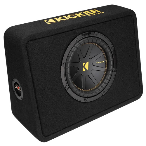 Used Kicker 50TCWC104 50 Series CompC 10" Subwoofer Enclosure, 500 Watts Peak Power
