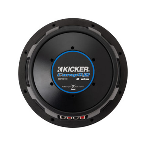 Used Kicker 51CWQ102 10" CompQ Series 800 Watts Dual Voice Coil 2 Ohm Subwoofer
