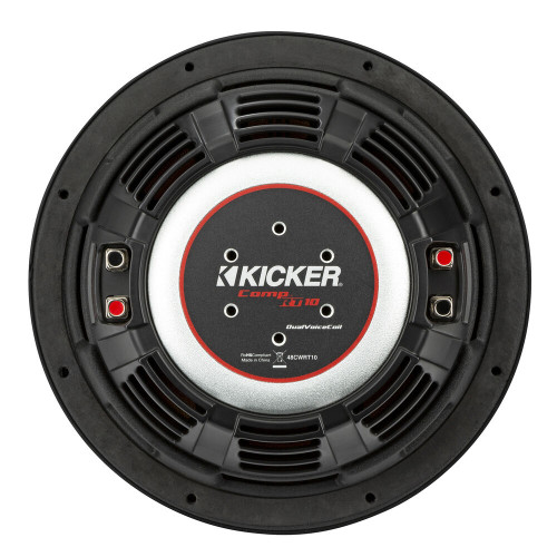 New, Open Box Kicker 48CWRT104 800W Peak 10" Comp RT Series Shallow-Mount Subwoofer