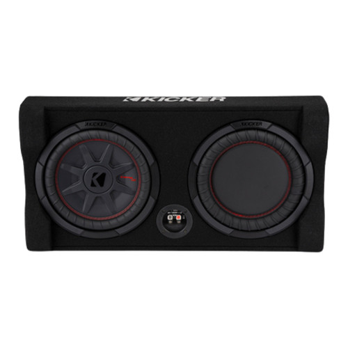New, Open Box Kicker 48TRTP102 Sealed Down-Firing 10 Inch CompRT 2-Ohm Subwoofer Enclosure