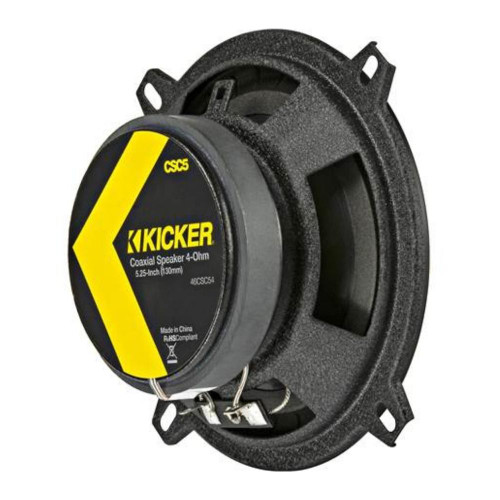 New, Open Box Kicker 46CSC54 CS Series 5-1/4" 2-Way Coaxial Car Speakers with 225 Watts Peak