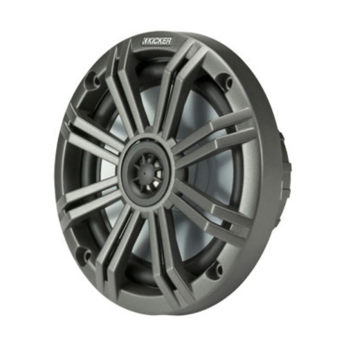 New, Open Box Kicker 45KM654 6-1/2" Marine Speakers 4 ohm with Charcoal and White Grilles