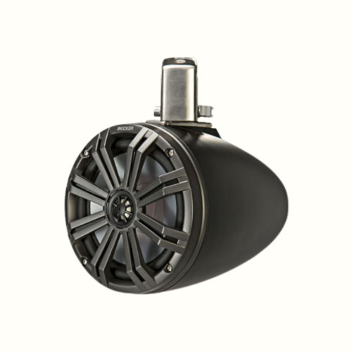 New, Open Box Kicker 45KMTC8 Marine Wakeboard 8 Inch 300 Watts LED Lighting Tower Speakers