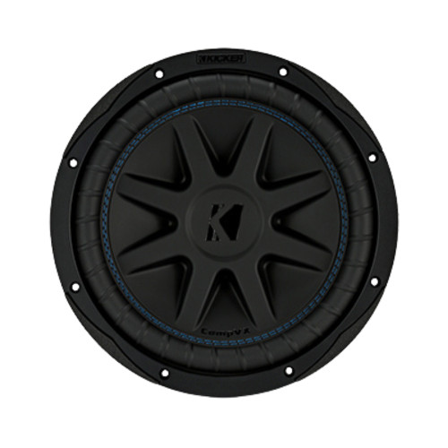 New, Open Box Kicker 50CVX102 10" 600 Watts RMS CompVX Dual Two-Ohm Voice Coils Subwoofer
