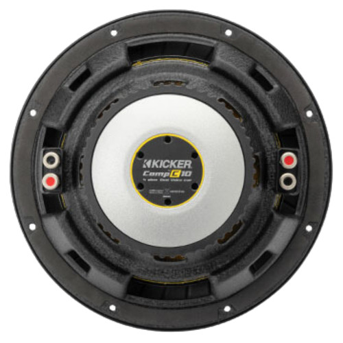 New, Open Box Kicker 50CWCD104 10" 4-Ohm DVC CompC Subwoofer w/ Ribbed Polyurethane Surround