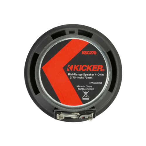 New, Open Box Kicker KS-Series 51KSC2704 2.75-Inch 4 Ohms Midrange Mid/Tweeters Speakers