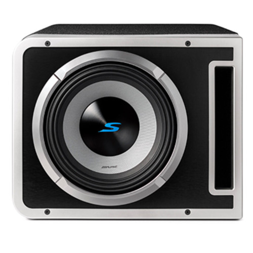Used Alpine Halo S-Series S2-SB10V 10" Preloaded Subwoofer Enclosure 600W RMS Power