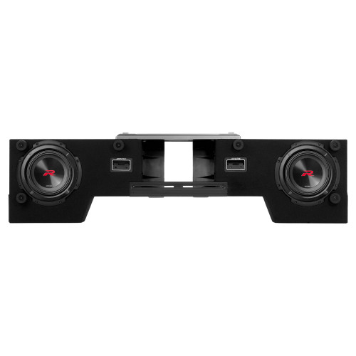 Used Alpine R-Series Dual R2-DB8V-TRK 8" Pre-Loaded Truck Sub Enclosures w 750W RMS