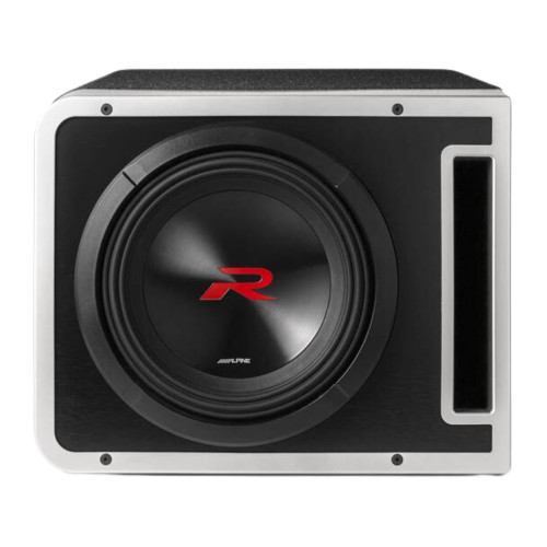 Open Box Alpine S-Series R2-SB10V Pre-Loaded 10" Ported Subwoofer Enclosure w/ 750W RMS