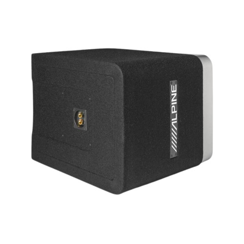 Open Box Alpine S-Series R2-SB10V Pre-Loaded 10" Ported Subwoofer Enclosure w/ 750W RMS