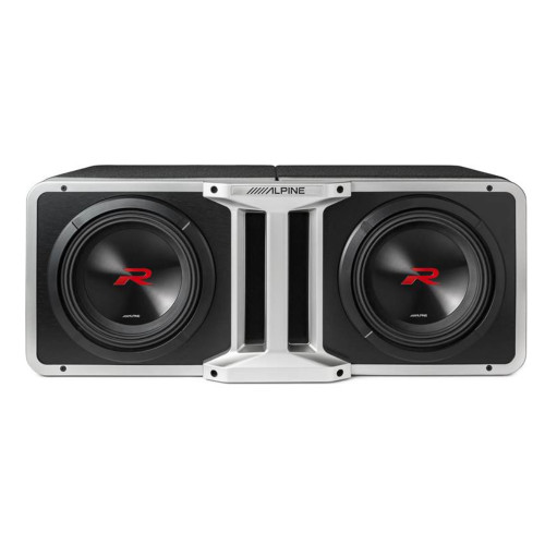 Open Box Alpine S-Series R2-SB10V Pre-Loaded 10" Ported Subwoofer Enclosure w/ 750W RMS