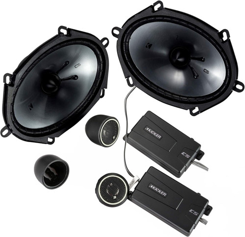 Kicker 46CSS684 CS-Series 6x8" Component Speakers w/ 75W RMS & 225W Peak power