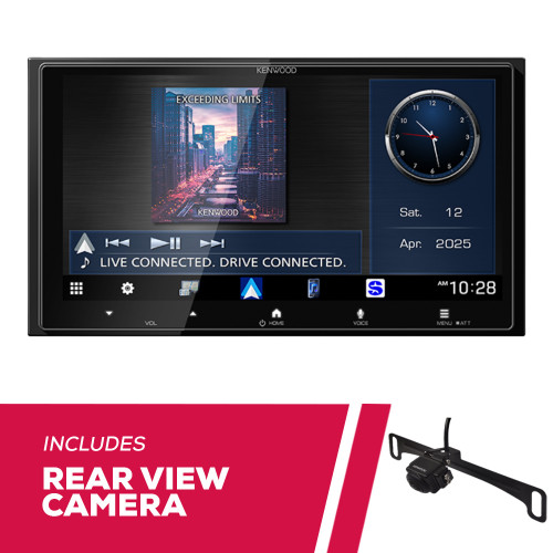 Kenwood DMX8710S 6.92" Multimedia Receiver with CMOS-740HDLP Rear View Camera
