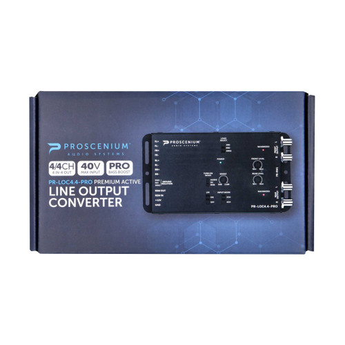 Proscenium PR-LOC4.4-PRO 4-Channel Active Line Output Converter with Bass Boost and 40V Input