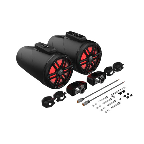 OPEN BOX Rockford Fosgate M2WL-8HB 8" Color Optix 2 Way Horn Wake Tower Speakers