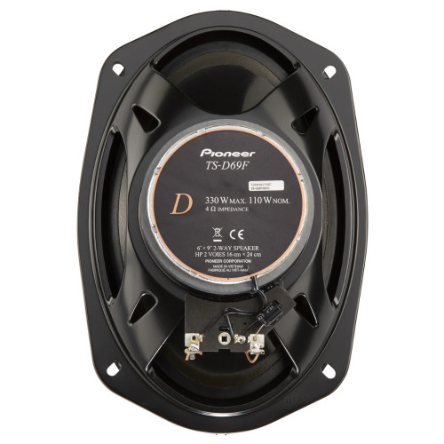Open Box Pioneer TS-D69F 6"x 9" 2-Way 330W Max Power Coaxial Speakers