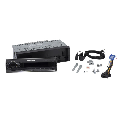 Used Pioneer MVH-S522BS Single-DIN Audio Media with Built-in Bluetooth