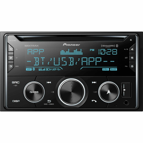 New, Open Box Pioneer FH-S722BS 2-DIN CD Audio Receiver w/ Built-in Bluetooth, LED Back Light