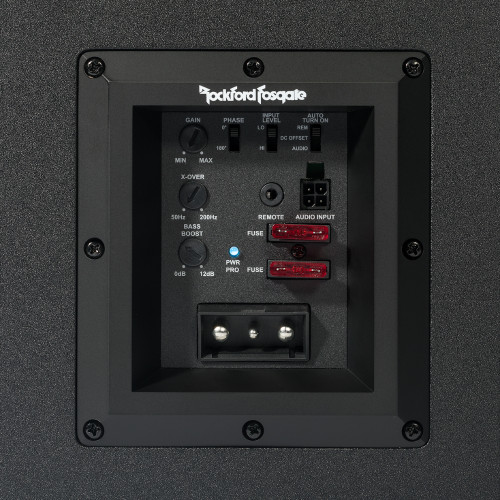 Used Rockford Fosgate P300-12 12" Amplified Subwoofer Enclosure - Variable Bass Boost