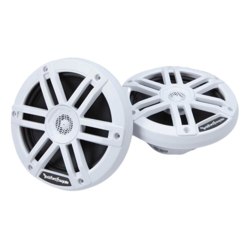 Used Rockford Fosgate M0-65 M0 Series 6.5" 2 Way 250W Marine Grade Speakers (White)