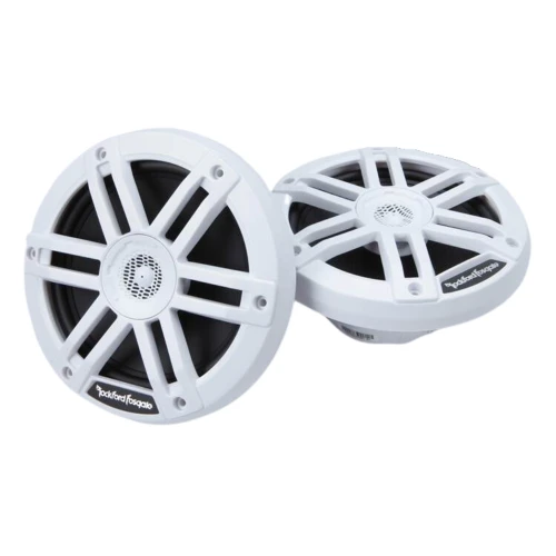 Used Rockford Fosgate M0-65 6.5" 2 Way 250W Marine Grade Speakers (White)