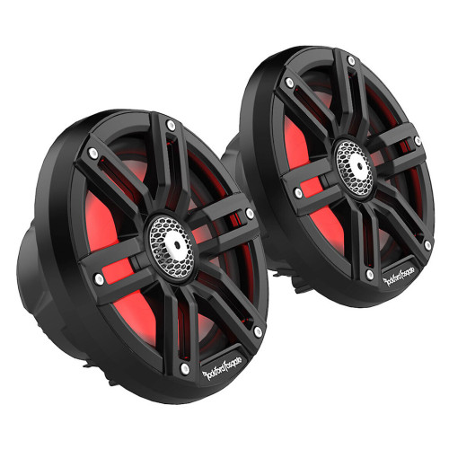 Used Rockford Fosgate M2-65B M2 Series 6-1/2" Color-Optix Marine Speakers (Black)