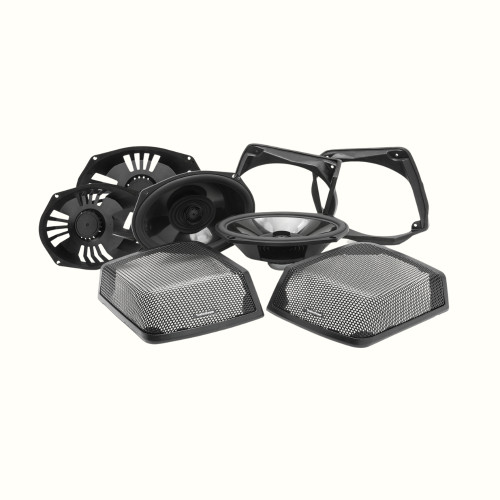 Open Box Rockford Fosgate TMS69BL9813 Saddlebag Audio Kit for Harley-Davidson Models