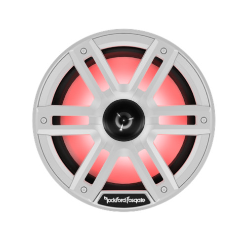New, Open Box Rockford Fosgate M2-8H M2 Series 8" Color-Optix 2-Way Horn Marine Speakers