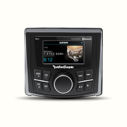 New, Open Box Rockford Fosgate PMX-2 Punch Marine Compact AM/FM/WB Digital Media Receiver