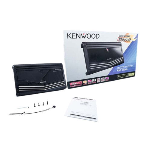 Open Box Kenwood KAC-9106D 2-Ohms 1000W RMS Power Class D Mono Power Car Amplifier